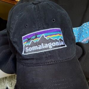 Patagonia Parody Hat Somalagonia Snapback Wine Graphic Cap